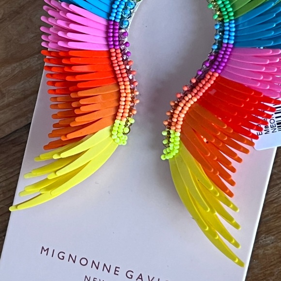 ๐บ๐HP๐๐บ NWT Mignonne Gavigan Madeline Earrings Neon Rainbow - Picture 6 of 16